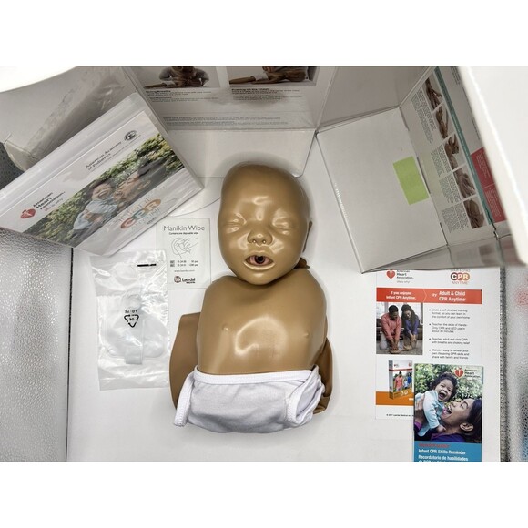 American Heart Association Infant CPR Anytime Kit Inflatable Manikin Latex free - Picture 6 of 15